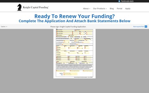 Renewal Application - Knight Capital Funding