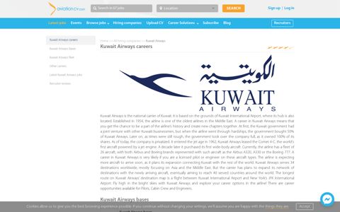 Career opportunities for aviators with Kuwait Airways ...