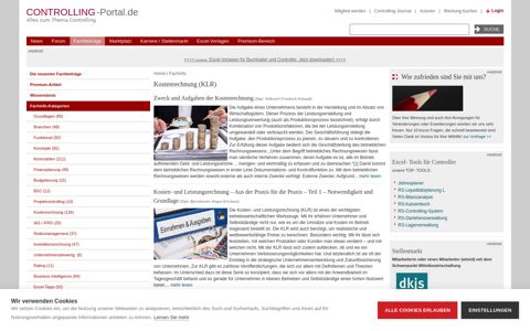 Kostenrechnung - Controlling-Portal.de