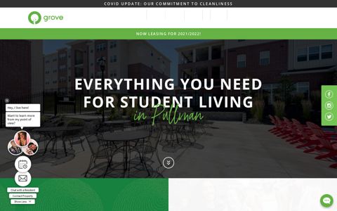 Grove: Furnished Student Apartments in Pullman, WA