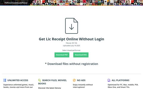 Get Lic Receipt Online Without Login