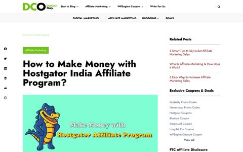 How to Make Money with Hostgator India Affiliate Program?