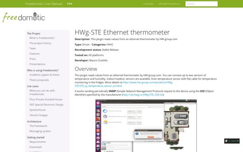 HWg-STE Ethernet thermometer — Freedomotic User Manual ...