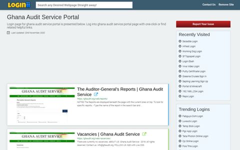 Ghana Audit Service Portal - Loginii.com