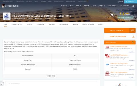 MES's Garware College of Commerce - [GCC], Pune ...