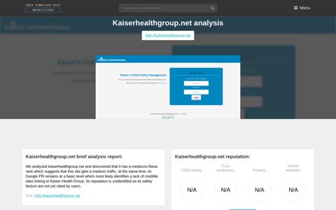 Kaiserhealthgroup.net. Kaiser Health Group Policy Manager