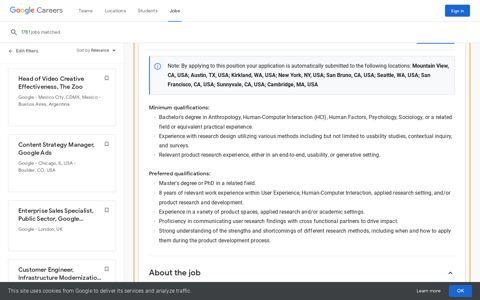 User Experience Researcher - Google - Mountain View, CA ...