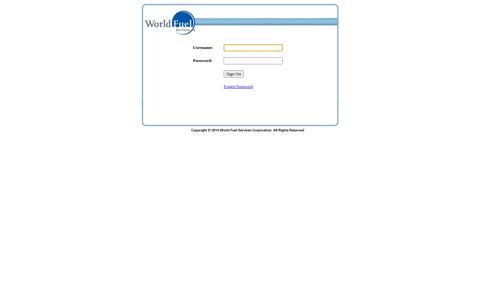 World Fuel Services Login Page