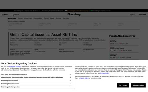 Griffin Capital Essential Asset REIT Inc - Company Profile and ...