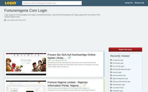 Fortunenigeria Com Login - Loginii.com
