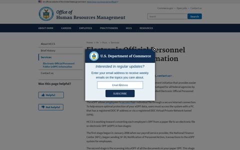 Electronic Official Personnel Folder (eOPF) Information | U.S. ...