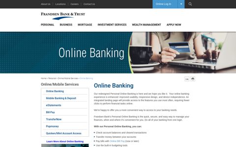 Online Banking - Frandsen Bank & Trust