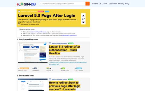 Laravel 5.3 Page After Login