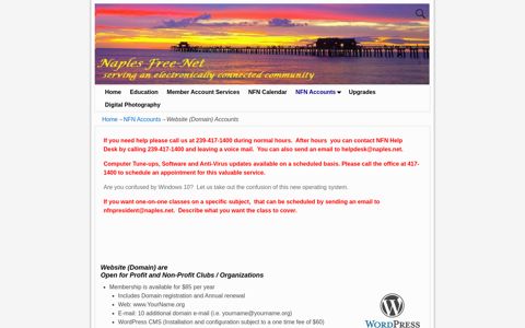 Website (Domain) Accounts – Naples Free-Net