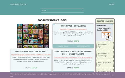 google wrdsb ca login - General Information about Login