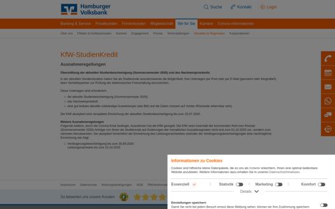 KFW - Studienkredit - Sonderregelung Corona - Hamburger ...