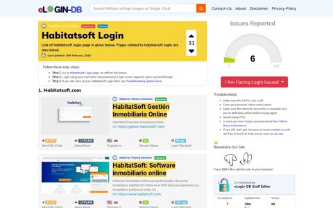 Habitatsoft Login - A database full of login pages from all over ...