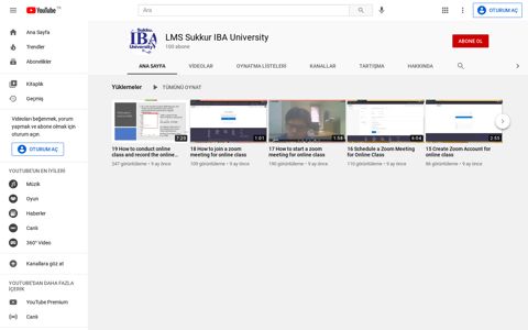 LMS Sukkur IBA University - YouTube