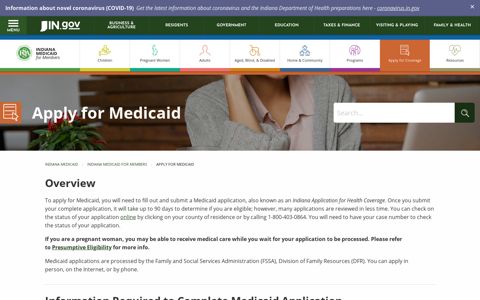 Indiana Medicaid - Apply for Medicaid - IN.gov