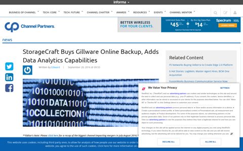 StorageCraft Buys Gillware Online Backup, Adds Data ...