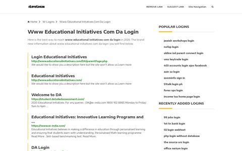 Www Educational Initiatives Com Da Login ❤️ One Click Access