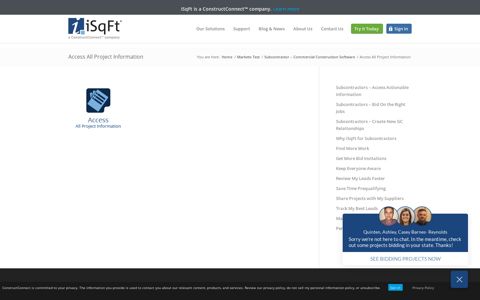 Access All Project Information - iSqFt
