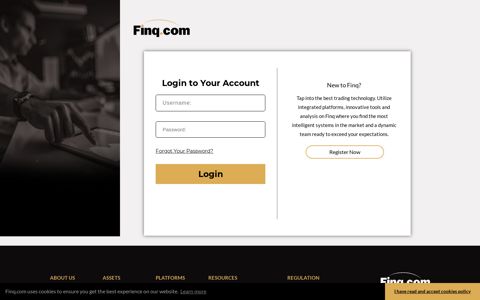Finq.com Login Page - Online Trading with finq.com