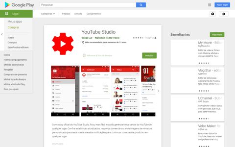 YouTube Studio – Apps no Google Play