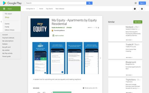 My Equity - Apartments by Equity Residential – Apps on ...