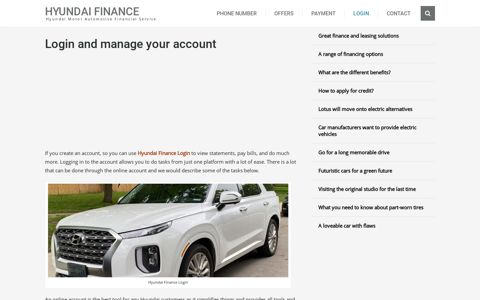 Login and manage your account - Hyundai Finance