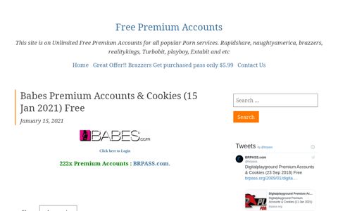 Babes Premium Accounts & Cookies - Free Premium Accounts