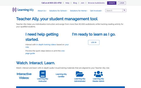 Get Started - Learning Ally