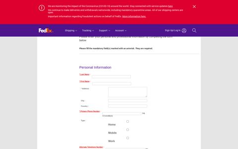 FedEx Careers | Application For Employment