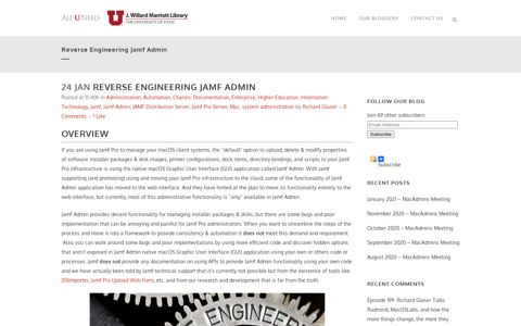 Reverse Engineering Jamf Admin - Marriott Library