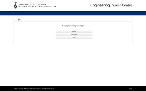 Login - UofT Engineering Career Centre