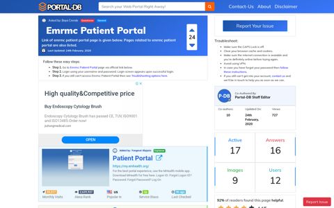 Emrmc Patient Portal