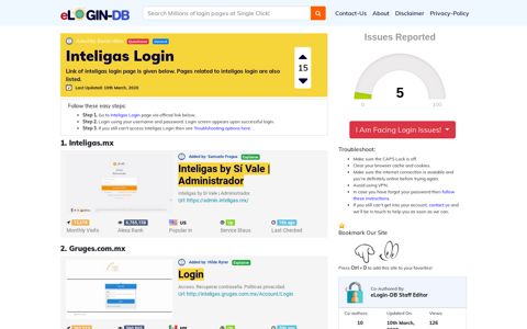 Inteligas Login - A database full of login pages from all over ...
