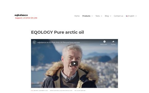 EQOLOGY Pure arctic oil – eqbalance.eu