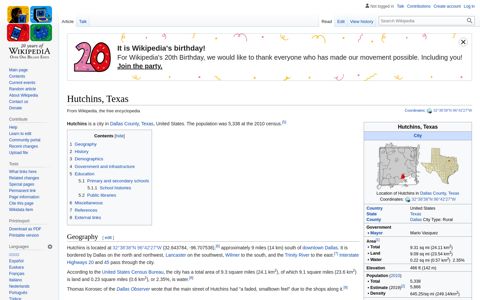 Hutchins, Texas - Wikipedia