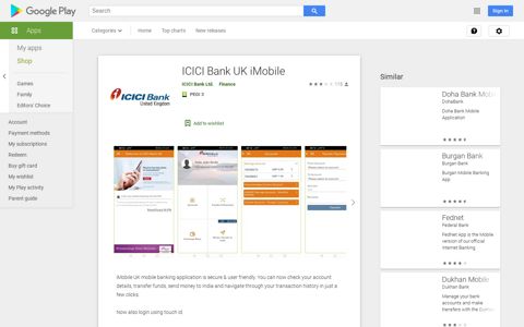 ICICI Bank UK iMobile – Apps on Google Play