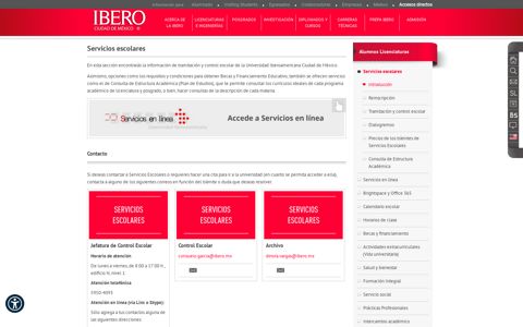 Alumnos Servicios Escolares | IBERO