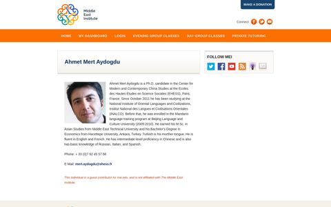 Ahmet Mert Aydogdu | Middle East Institute