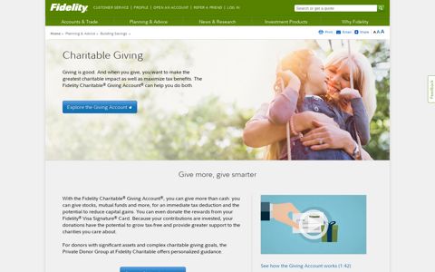 Fidelity Charitable Giving Account - Fidelity