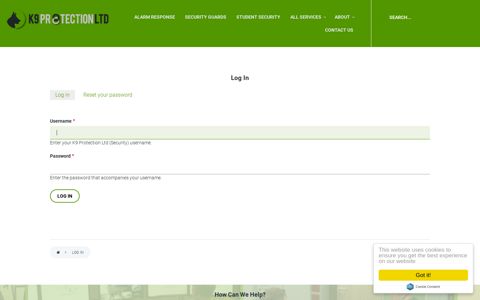 Client Login - K9 Protection Ltd