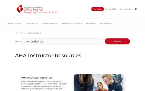 AHA Instructors | American Heart Association CPR & First Aid