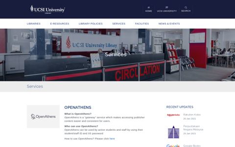 Services | UCSI Library Services