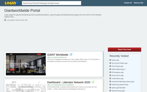 Giantworldwide Portal - Loginii.com