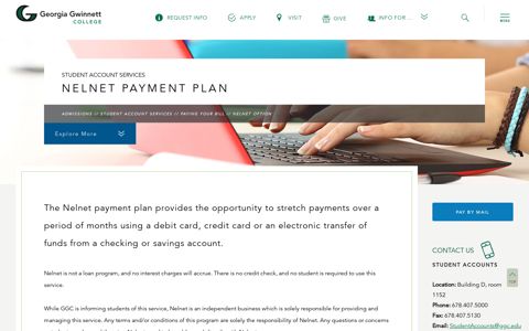 Nelnet Payment Plan | Georgia Gwinnett College