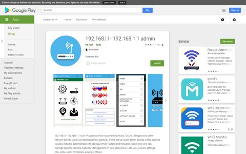 192.168.l.l - 192.168.1.1 admin - Apps on Google Play