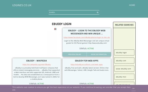 ebuddy login - General Information about Login - Logines.co.uk